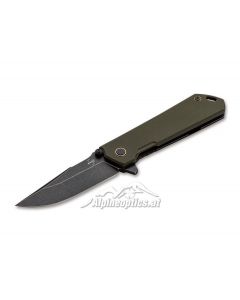 Böker Plus Kihon Assisted OD Green pocket knife with assisted opening