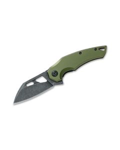 Fox Edge Atrax Aluminium OD Green pocket knife, SKU FE-026 AOD, EAN 8053675917465