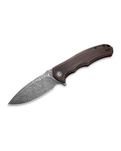 CIVIVI Praxis Black Copper Damascus pocket knife