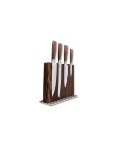 Böker Core Bois de Noyer Style Set de couteaux de chef avec bloc