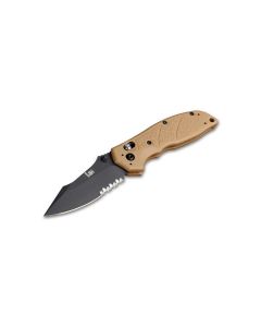 Heckler & Koch Exemplar FDE Serrated pocket knife