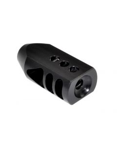ADE competition quality muzzle brake for AR-15 in .223 and other .22 calibers with 1/2x28 thread