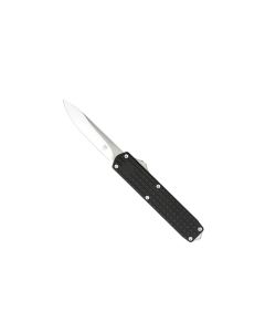 CobraTec Warrior Black automatic OTF knife with M390 Droppoint blade