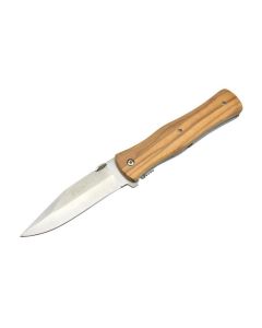 Max Knives 16 OL Framelock, coltello tascabile con manico in legno d'ulivo