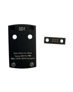 Plaque de montage optique pour tous les modèles Glock non-MOS, compatible avec Shield RMS/RMSc